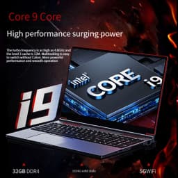 2026 New Gaming Laptop Computer Intel Core i9-10885H i7 8750H GTX1650 4G 16.1 Inch IPS Screen RAM Max 64GB 2*DDR4 2*M.2 NVMe
