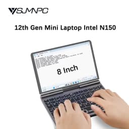 YSJMNPC 12th Gen Mini Laptop Intel N95 Quad Core 8 Inch Screen LPDDR5 12GB 4800MHz M.2 1TB Windows11Pro AX WiFi6 BT5.2 RJ45 LAN