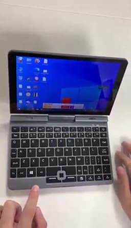 YSJMNPC 12th Gen Mini Laptop Intel N95 Quad Core 8 Inch Screen LPDDR5 12GB 4800MHz M.2 1TB Windows11Pro AX WiFi6 BT5.2 RJ45 LAN