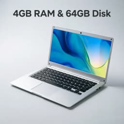 MOLOSUPER New 14inch Reliable Notebook PC Intel Turbo 2.08Ghz CPU Windows 10 Slim Laptop Perfect for Students & Internet Surf