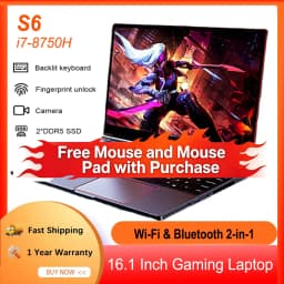 S6 Laptop Gamer Intel Core I9-13900HK RTX4050 6G 16.1 Inch 4800mah Gaming Laptop Fingerprint DDR5 144 Hz Lightweight Laptops