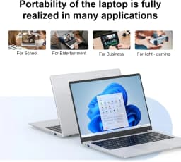 2026 Office Laptop Windows 11 Pro intel i7 8650U Intel Atom A3950 14.1 inch Notebook Computer 12GB RAM 1TB 2TB SSD PC Gaming