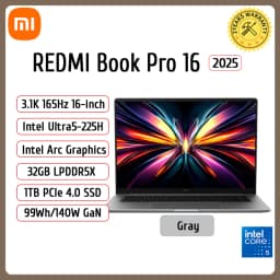 Xiaomi Laptop REDMI Book Pro 16 Ultra5-225H Ultra7-255H/32GB/1TB/3.1K/165Hz Grey