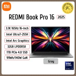 Xiaomi Laptop REDMI Book Pro 16 Ultra5-225H Ultra7-255H/32GB/1TB/3.1K/165Hz Grey