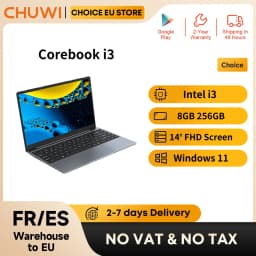 CHUWI CoreBook i3 10100Y Laptop 8GB RAM 256GB SSD 14-inch Screen UHD Graphics 615 Intel i3 Processors Windows 11 Notebook PC