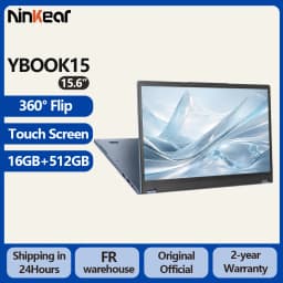 Ninkear YBook15 15.6 Inch 2 in 1 Laptop AMD Ryzen 3 3250U Notebook 16GB DDR4 512GB SSD FHD IPS Touch Screen 360° Convertible Laptop Windows 11 Backlit Keyboard for Study Office Work