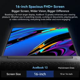 Blackview Laptop Acebook 12, Laptop 16 Inch, 16GB DDR4, 512GB SSD, Windows 11 Pro, Intel Core I5-1030NG7, 57Wh Battery, Notebook