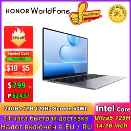 New HONOR Laptop MagicBook X14 X16 2026 120Hz Ultra 5 24GB 1TB Computer PC Notebook Ultrabook Win 11pro XIAOMI Notebook