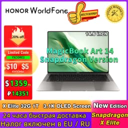 New HONOR 1kg Laptop MagicBook Art 14 2024 14.6"Inch 3.1K 120Hz OLED Touchscreen Intel Ultra 5 7 Computer PC Notebook Ultrabook