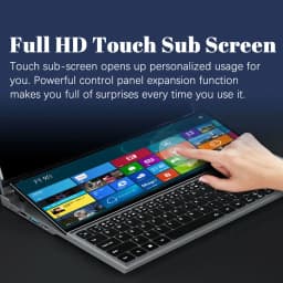 Dual-screen Laptop 14 inch Touch LCD 16GB/8GB RAM 1TB/512GB SSD I7 9th Generation 6 Cores Gaming Laptops Notebook