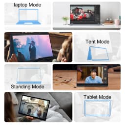 Ninkear YBook15 15.6 inch 2 in 1 laptop pc computer 360 convertible touchscreen Windows 11 16GB RAM 512GB SSD Ryzen 3 3200U ultrabook portable laptop notebook FHD IPS for work study office