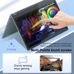 Ninkear YBook15 15.6 inch 2 in 1 laptop pc computer 360 convertible touchscreen Windows 11 16GB RAM 512GB SSD Ryzen 3 3200U ultrabook portable laptop notebook FHD IPS for work study office