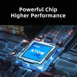 FUCHU New Office Laptop Intel Atom A3950 12GB RAM 2TB SSD Gaming PC 1920*1080 HD Display Study Computer 14.1" PC Windows 11 Pro Ultra Slim