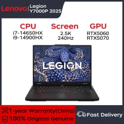 Lenovo Gaming Laptop LEGION Y7000P 2025 Notebook 16" 2.5K 240HZ I9-14900HX/I7-14650HX 16GB 1T SSD RTX5060/RTX5070 Computer PC