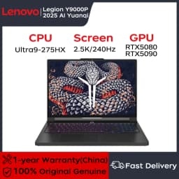 Lenovo Gaming Laptop LEGION Y9000P 2025 Supreme Edition 16-inch 240Hz Ultra9-275HX 32GB+1TB RTX5070T/RTX5080 Gaming Notebook PC