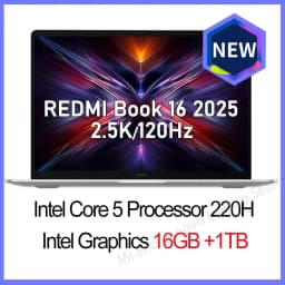 【World Premiere】Xiaomi REDMI Book 16 2025 Core5-220H 16GB/32GB+512GB/1TB 16inch 2.5K 120Hz Screen