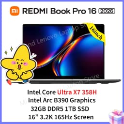【Russia Stock】Xiaomi REDMI Book Pro 16 2026 Ultra5-338H/Ultra X7-358H 32GB+1TB 16" 3.2K 165Hz Screen