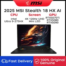 2025 MSI Stealth 18 HX AI Gaming Laptop 18 Inch 4K 120Hz MiniLED Screen Netbook Intel Ultra 9-275HX 32GB 2TB RTX5070Ti Notebook