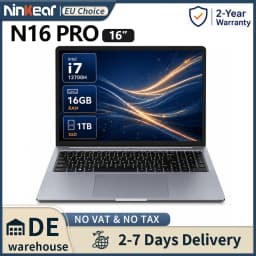Ninkear N16 Pro laptop pc computer 16 inch 2.5K 120Hz IPS Intel Core i7-12700H 16GB DDR4 1TB SSD Windows 11 high performance gaming laptop business notebook for office study work portable
