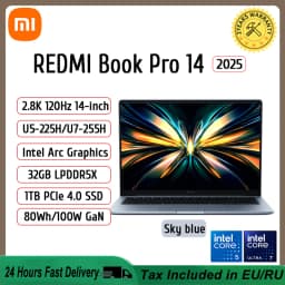 Xiaomi Laptop REDMI Book Pro 14 2025 Laptop Ultra5-225H/Ultra7-255H/16GB/32GB/1TB/2.8K/120Hz