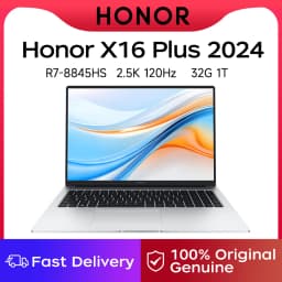 Honor Laptop X16 Plus 16-inch 2024 Riptide R7 8845HS 16GB/32GB RAM 512GB/1TB/2TB SSD 2.5K 120Hz Thin & Light Notebook Computer