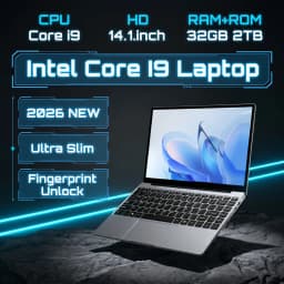 LENO 14.1" Ultra Slim Laptop 32GB 2TB Gaming Computer PC Intel Core i9-9900 Windows11 Gamer office Ultra Slim Notebook 1080P HD