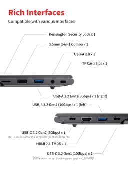 FIREBAT U6B Laptop AMD Ryzen5 6600H LPDDR5 16GB RAM 512GB SSD English Keyboad WiFi6 BT5.2 16inch 2.5K 120Hz Windows11 Computer