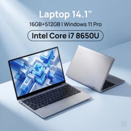 2026 New Ultra Slim 14.1 Inch Core I7-8650U Laptop 16GB RAM 512GB M.2 SSD Windows 11 Pro Business Office Student Computer