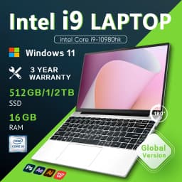 Core I9 Laptops Windows 11 Pro Intel Core I9 10980HK 16GB RAM 1/2TB SSD Gaming Laptops 1920*1080 Office Notebook Laptop