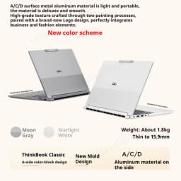 Lenovo ThinkBook 16+ Laptop 2026 Intel Ultra X7 358H Win 11Pro 32GB 1TB SSD Intel Arc B390 3.2K IPS Screen 165Hz Notebook PC