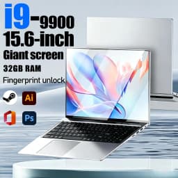 15.6' Ultra Slim Gaming Laptop 32GB 2TB Intel Core I9-9900 Windows 11 1920x1080 HD Display Office Study Computer PC
