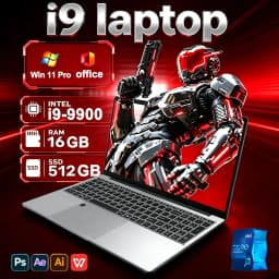 15.6' Gaming Laptop Windows 11 Pro Intel Core I9-9900 16GB RAM 1TB SSD Office Gamer Study Notebook Computer PC