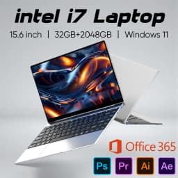 New Ultra Slim Laptop Intel Core I7 8650U 15.6' 32GB RAM 2TB SSD Gaming PC Office Study Computer PC Windows 11 Pro