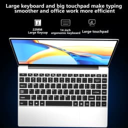 HOT 14.1"Ultra Slim Laptop Intel 4405U 16GB 2TB SSD Windows11 Gamer Notebook 1920*1080 Display Office Study Gaming Computer PC