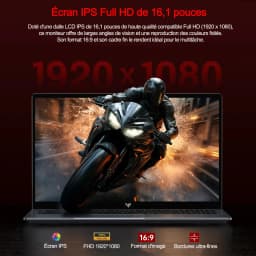 ACEMAGIC S16 Laptop 16Inch Gaming Laptop - Ryzen 7 H255 - 24GB LPDDR5 512B NVMe SSD - AMD Radeon 780M - WiFi6 - BT5.2 - Windows 11 Pro