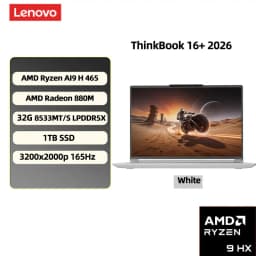 NEW Lenovo ThinkBook 16+ Laptop 2026 AI Ryzen AI9 HX 470 32G+1TB SSD 3.2K 165Hz 16-inch Notebook PC