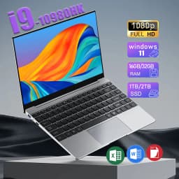 2026 Laptop Core i9-10980HK Portable Laptops Windows 11 16GB 32GB RAM 1TB 2TB SSD 1920*1080 HD PC Gaming Computer Notebook Gamer