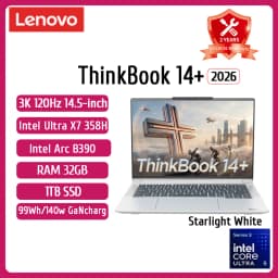 Lenovo ThinkBook 14+ Laptop Ultra 5 225H/Ultra 7 255/Ultra 9 285H/Intel Arc 130T/140T 32GB DDR5 1T SSD 14.5 inches 120Hz Screen