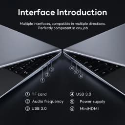 FUCHU 14.1'' NEW Laptop Computer 16GB DDR4 1TB 2TB SSD Intel I3-6100U Portable Notebook Windows 11 Laptops Office Study Game PC