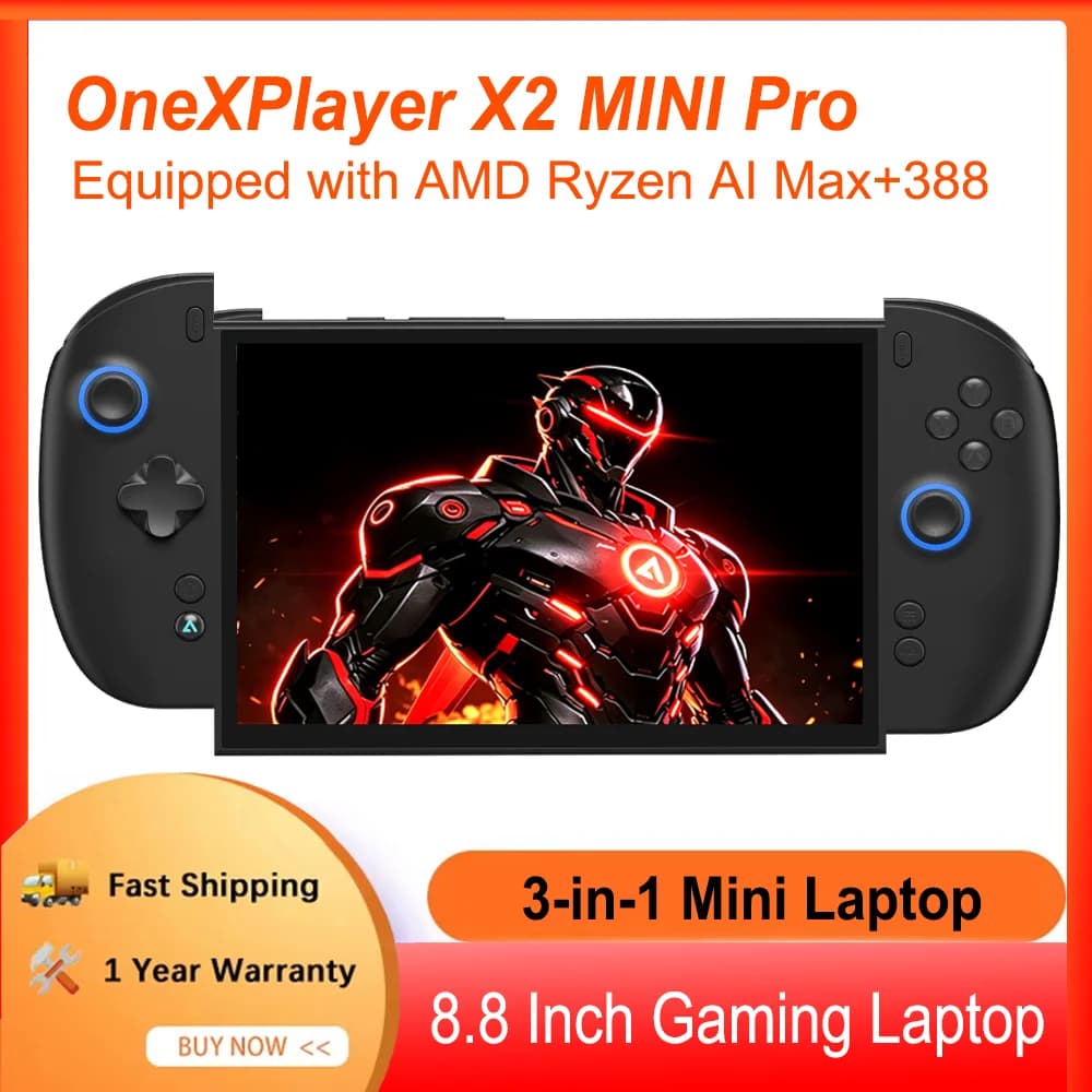ONEXPLAYER X2 Mini Pro 3 in 1 Game Handheld AMD Ryzen AI Max+388 8.8 " Win11 Portable Gaming PC Tablet Laptop Pocket Mini Gaming