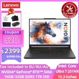 Lenovo Legion Y7000X 2026 E-sports Gaming Laptop Intel Core Ultra 7 251HX 32GB 1TB SSD RTX5060 15.3inch 165Hz -Notebook PC