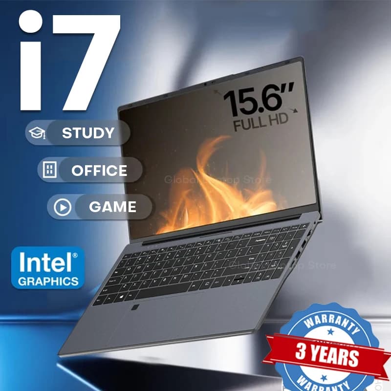 Xiaman 15.6 Inch Intel Core I7 6500U Win 11 Laptop Computer 16Gb Ram 512Gb 1Tb Ssd Portable Notebook Pc Gamer Gaming Laptops