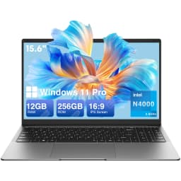 HYPERSTRIX 15.6" FHD Laptop, 12GB RAM 256GB SSD, Celeron N4000, Win 11 Essential Laptop Computer for Student Online Class, Home, Netflix,Lightweight & Portable, Long Battery Life