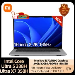 2026 Xiaomi REDMI Book Pro 16 Laptop Ultra5-338H/UltraX7-358H 32GB 1TB SSD 16inch 3.2K 165Hz Screen MI Notebook PC