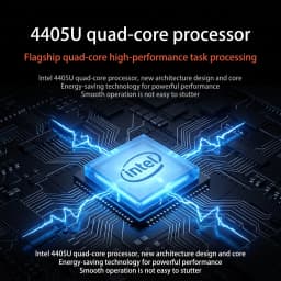 LENO New Ultra Slim Laptop 14.1" 16GB RAM 2TB SSD Intel 4405U Notebook Gamer 1920*1080 Display Office Study Computer PC Windows