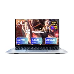 Laptop Laptop 12 GB DDR4 RAM 256 Go SSD Processor Celero N3710 mAh screen IPS ° PC Portable Win 11 Laptop WiFi 5 for Desk studies numeric keypad for home studies and the work laptop with HD screen