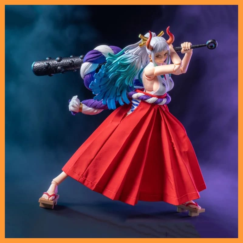 【High Quality] SHF 1/12 Scale Pirate King Yamato Red Long Style Pleated Skirt with Bow Knot Model for 6" Action Figure Body