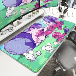 Mouse Pads P-pokemon Tinkaton Gamer Computer Keyboard Rug Rubber Non-slip Mats Kawaii LockEdge Carpet Gaming Accessories XXL Mat