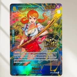 DIY One Piece Nami OP11-054 3rd Anniversary Holographic Texture Cards EN Version Perfect Condition Classic Anime Collectible TCG