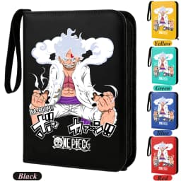 400pcs ONE PIECE Card Album Anime Collectible Book Binder 4 Card Slot Collectible Game Cards Binder Holder Zipper Gifts Toys